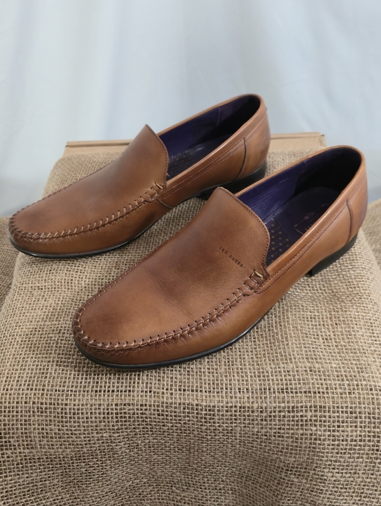 Ted Baker Men\'s Brown Leather Slip-On Loafers main image 5